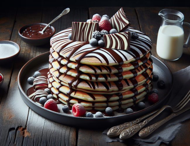 Zebra čoko palačinky: Sladký hřích bez výčitek